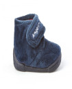 Made in Spain EU20-23 Baby Boy Non Slip Rubber sole Velcro Bootie Shoes Marino